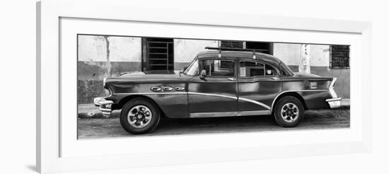 Cuba Fuerte Collection Panoramic BW - Havana Classic American Car-Philippe Hugonnard-Framed Photographic Print