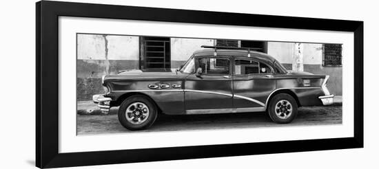 Cuba Fuerte Collection Panoramic BW - Havana Classic American Car-Philippe Hugonnard-Framed Photographic Print