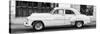 Cuba Fuerte Collection Panoramic BW - Havana Club and Classic Car II-Philippe Hugonnard-Stretched Canvas