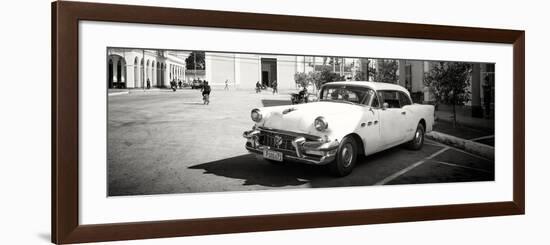 Cuba Fuerte Collection Panoramic BW - Main square of Santa Clara-Philippe Hugonnard-Framed Photographic Print
