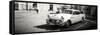 Cuba Fuerte Collection Panoramic BW - Main square of Santa Clara-Philippe Hugonnard-Framed Stretched Canvas