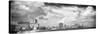 Cuba Fuerte Collection Panoramic BW - Malecon Wall of Havana II-Philippe Hugonnard-Stretched Canvas