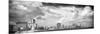 Cuba Fuerte Collection Panoramic BW - Malecon Wall of Havana II-Philippe Hugonnard-Mounted Photographic Print