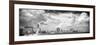 Cuba Fuerte Collection Panoramic BW - Malecon Wall of Havana II-Philippe Hugonnard-Framed Photographic Print