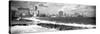 Cuba Fuerte Collection Panoramic BW - Malecon Wall of Havana-Philippe Hugonnard-Stretched Canvas
