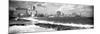 Cuba Fuerte Collection Panoramic BW - Malecon Wall of Havana-Philippe Hugonnard-Mounted Photographic Print