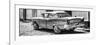 Cuba Fuerte Collection Panoramic BW - Old American Classic Car II-Philippe Hugonnard-Framed Photographic Print