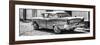 Cuba Fuerte Collection Panoramic BW - Old American Classic Car II-Philippe Hugonnard-Framed Photographic Print