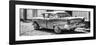 Cuba Fuerte Collection Panoramic BW - Old American Classic Car II-Philippe Hugonnard-Framed Photographic Print