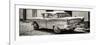 Cuba Fuerte Collection Panoramic BW - Old American Classic Car-Philippe Hugonnard-Framed Photographic Print
