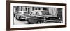 Cuba Fuerte Collection Panoramic BW - Old Cars Chevrolet-Philippe Hugonnard-Framed Photographic Print