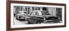 Cuba Fuerte Collection Panoramic BW - Old Cars Chevrolet-Philippe Hugonnard-Framed Photographic Print