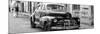 Cuba Fuerte Collection Panoramic BW - Old Chevrolet in Havana II-Philippe Hugonnard-Mounted Photographic Print