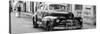 Cuba Fuerte Collection Panoramic BW - Old Chevrolet in Havana II-Philippe Hugonnard-Stretched Canvas