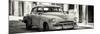 Cuba Fuerte Collection Panoramic BW - Old Chevrolet-Philippe Hugonnard-Mounted Photographic Print