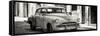Cuba Fuerte Collection Panoramic BW - Old Chevrolet-Philippe Hugonnard-Framed Stretched Canvas