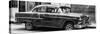 Cuba Fuerte Collection Panoramic BW - Old Chevy II-Philippe Hugonnard-Stretched Canvas