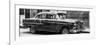 Cuba Fuerte Collection Panoramic BW - Old Chevy II-Philippe Hugonnard-Framed Photographic Print