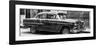 Cuba Fuerte Collection Panoramic BW - Old Chevy II-Philippe Hugonnard-Framed Photographic Print