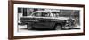 Cuba Fuerte Collection Panoramic BW - Old Chevy II-Philippe Hugonnard-Framed Photographic Print