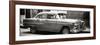 Cuba Fuerte Collection Panoramic BW - Old Chevy-Philippe Hugonnard-Framed Photographic Print