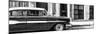 Cuba Fuerte Collection Panoramic BW - Old Classic American Car II-Philippe Hugonnard-Mounted Photographic Print