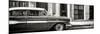 Cuba Fuerte Collection Panoramic BW - Old Classic American Car-Philippe Hugonnard-Mounted Photographic Print