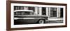 Cuba Fuerte Collection Panoramic BW - Old Classic American Car-Philippe Hugonnard-Framed Photographic Print