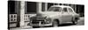 Cuba Fuerte Collection Panoramic BW - Old Classic Car-Philippe Hugonnard-Stretched Canvas