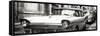 Cuba Fuerte Collection Panoramic BW - Old Ford Car-Philippe Hugonnard-Framed Stretched Canvas