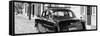 Cuba Fuerte Collection Panoramic BW - Old Ford Classic Car II-Philippe Hugonnard-Framed Stretched Canvas