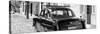 Cuba Fuerte Collection Panoramic BW - Old Ford Classic Car II-Philippe Hugonnard-Stretched Canvas