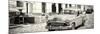 Cuba Fuerte Collection Panoramic BW - Old Taxi in Trinidad-Philippe Hugonnard-Mounted Photographic Print