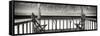 Cuba Fuerte Collection Panoramic BW - Paradise Beach Hut-Philippe Hugonnard-Framed Stretched Canvas