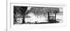 Cuba Fuerte Collection Panoramic BW - Paradise Beach Hut-Philippe Hugonnard-Framed Photographic Print