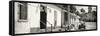 Cuba Fuerte Collection Panoramic BW - Quiet Street in Trinidad-Philippe Hugonnard-Framed Stretched Canvas