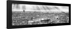 Cuba Fuerte Collection Panoramic BW - Rays of light on Havana II-Philippe Hugonnard-Framed Photographic Print