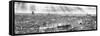 Cuba Fuerte Collection Panoramic BW - Rays of light on Havana II-Philippe Hugonnard-Framed Stretched Canvas