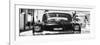 Cuba Fuerte Collection Panoramic BW - Retro Chevy-Philippe Hugonnard-Framed Photographic Print