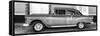 Cuba Fuerte Collection Panoramic BW - Retro Classic Car II-Philippe Hugonnard-Framed Stretched Canvas