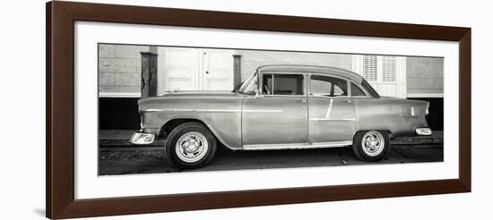 Cuba Fuerte Collection Panoramic BW - Retro Classic Car-Philippe Hugonnard-Framed Photographic Print