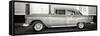 Cuba Fuerte Collection Panoramic BW - Retro Classic Car-Philippe Hugonnard-Framed Stretched Canvas