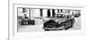 Cuba Fuerte Collection Panoramic BW - Retro Taxi in Trinidad-Philippe Hugonnard-Framed Photographic Print