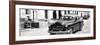 Cuba Fuerte Collection Panoramic BW - Retro Taxi in Trinidad-Philippe Hugonnard-Framed Photographic Print