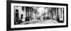 Cuba Fuerte Collection Panoramic BW - Street Scene in Havana III-Philippe Hugonnard-Framed Photographic Print