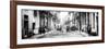 Cuba Fuerte Collection Panoramic BW - Street Scene in Havana III-Philippe Hugonnard-Framed Photographic Print