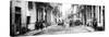 Cuba Fuerte Collection Panoramic BW - Street Scene in Havana III-Philippe Hugonnard-Stretched Canvas