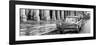 Cuba Fuerte Collection Panoramic BW - Taxi of Havana II-Philippe Hugonnard-Framed Photographic Print