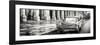 Cuba Fuerte Collection Panoramic BW - Taxi of Havana-Philippe Hugonnard-Framed Photographic Print