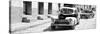 Cuba Fuerte Collection Panoramic BW - Taxis in Trinidad II-Philippe Hugonnard-Stretched Canvas